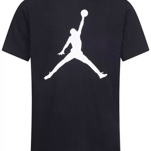 Nike Air Jordan T Shirt tee M 10-12 Youth performance dri-fit black jumpman - Picture 2 of 11